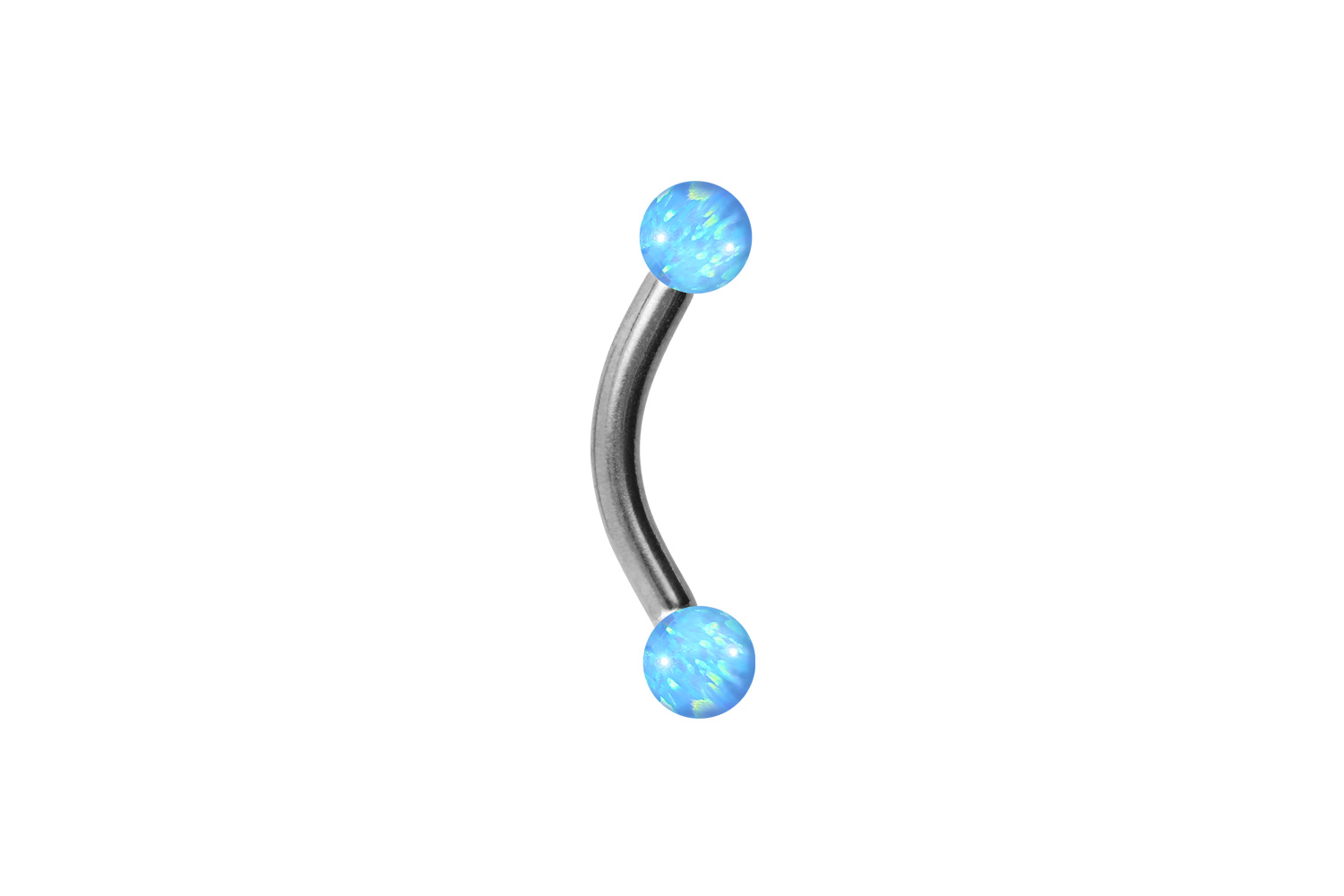 Chirurgenstahl Piercing Banane SYNTHETISCHE OPALE